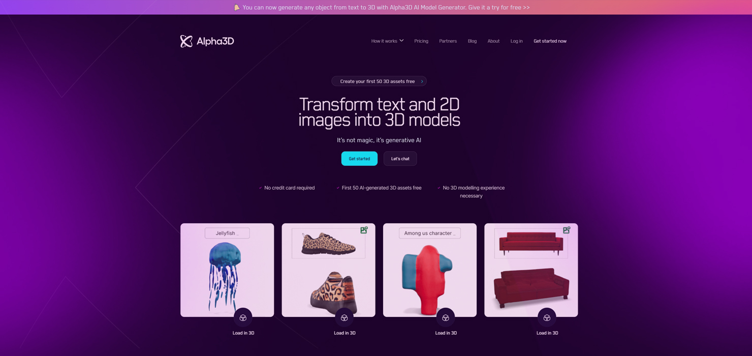 Alpha3d.io - #3 Images to 3D Models Converter