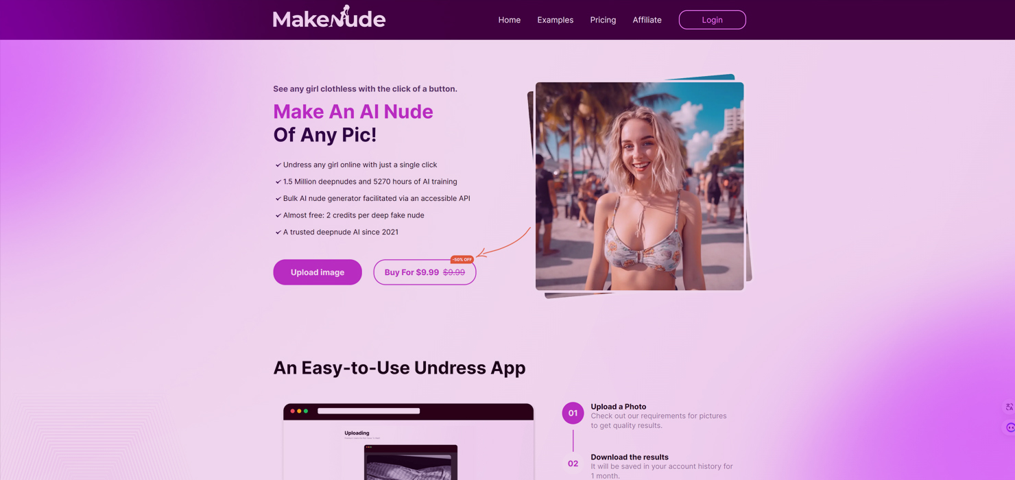 MakeNude.ai - #5 Mejor app AI Undress