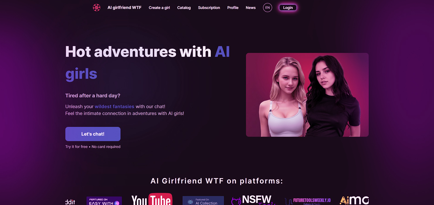 AI Girlfriend WTF - Best AI Sex Apps in 2024