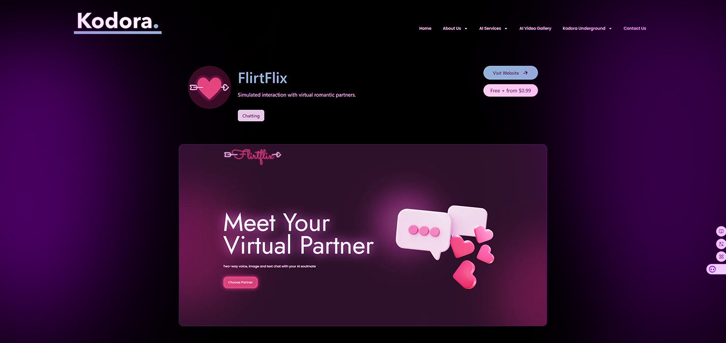 Flirtflix AI - Best AI Girlfriend Apps in 2024