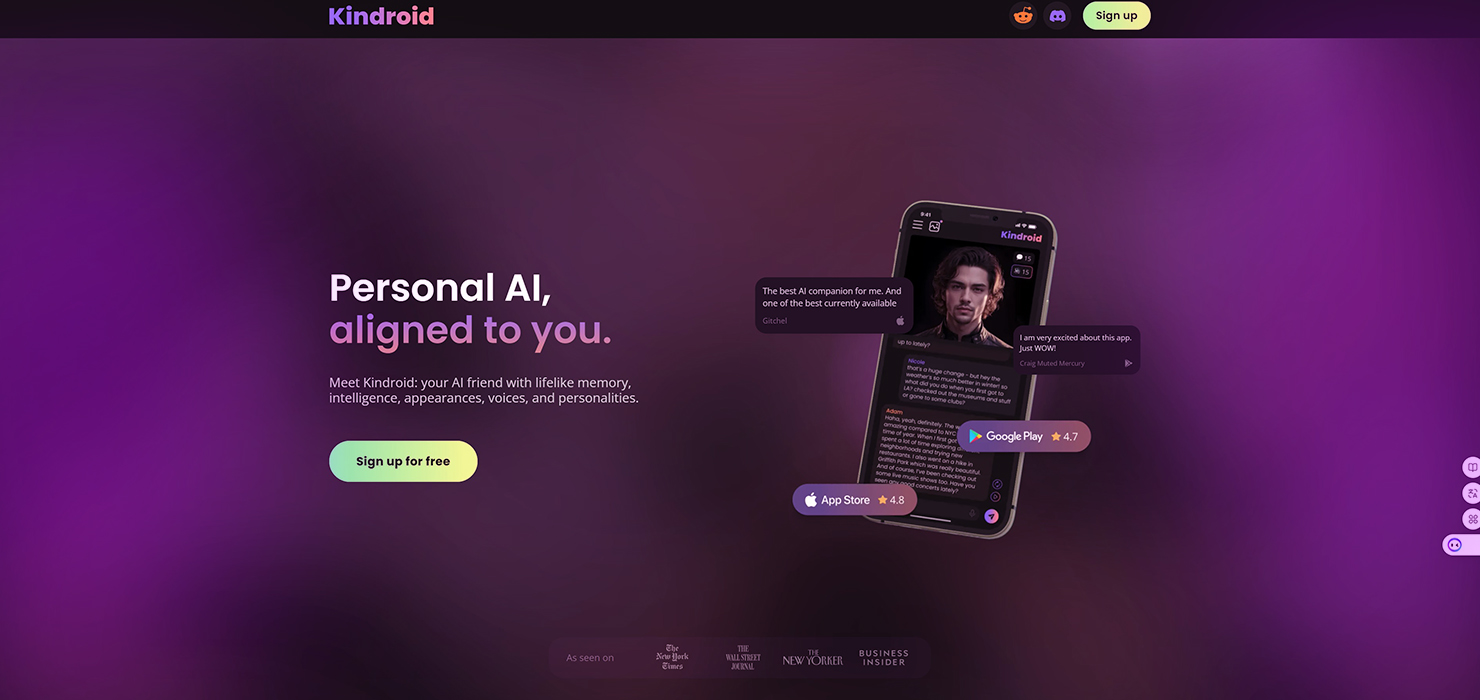 Kindroid - Best AI Girlfriend Apps in 2024