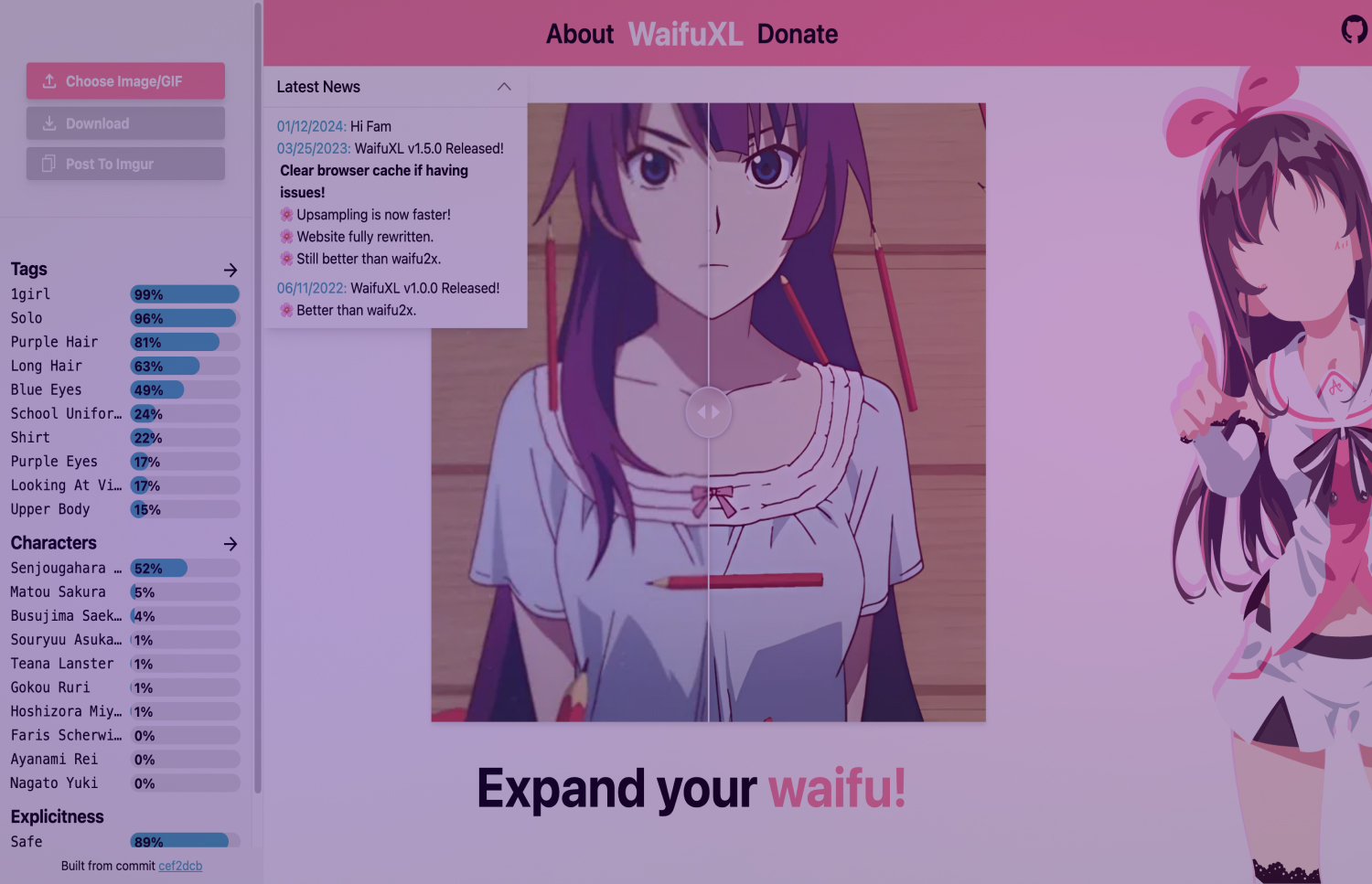 WaifuXL - Les meilleurs outils de génération de IA Hentai en 2025