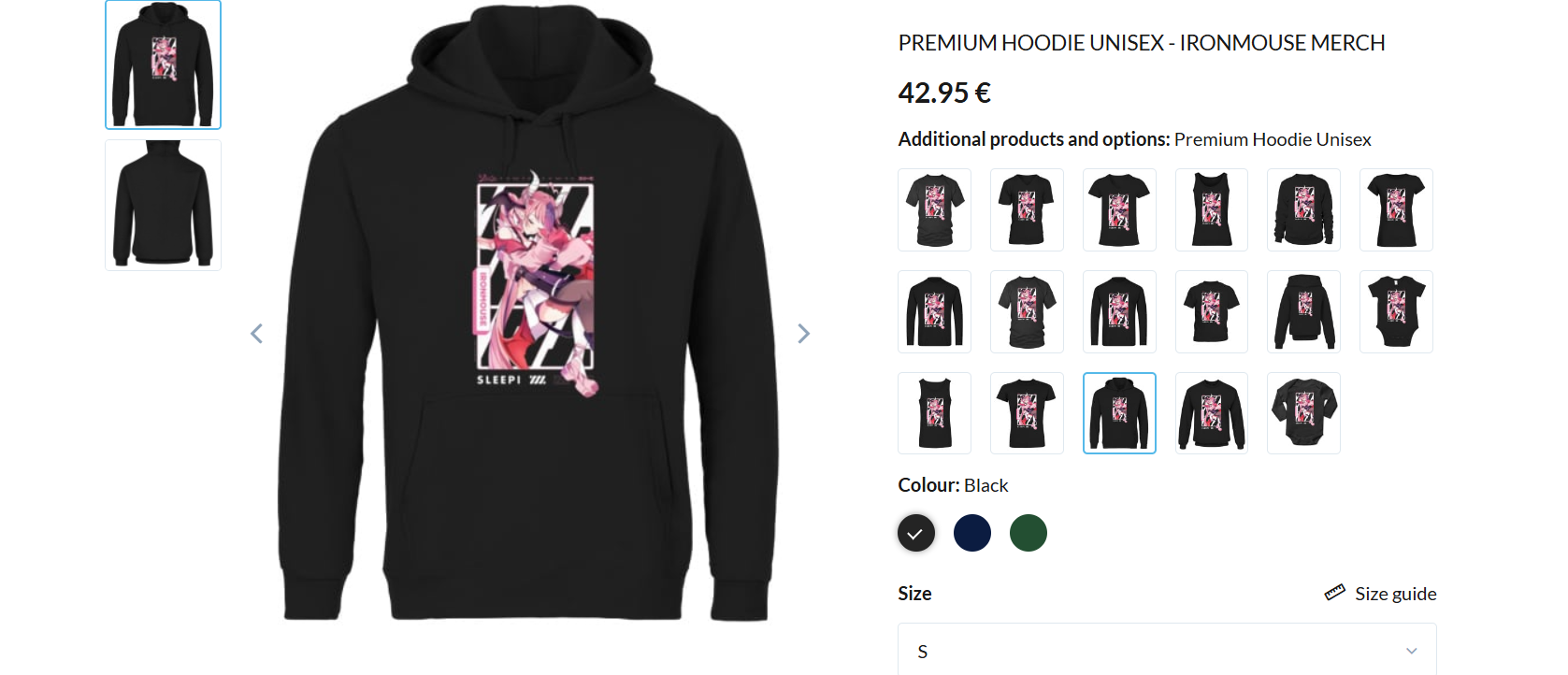 Vshojo Merch Ironmouse Hoodie